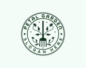 Garden Rake Gardener logo design