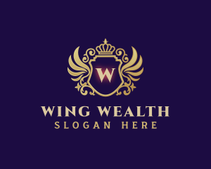 Wing Shield Luxury logo design