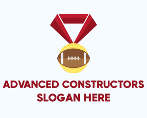 American Football Medal logo design