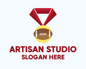 American Football Medal logo design