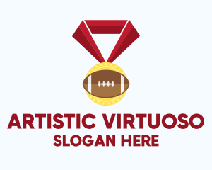 American Football Medal logo design