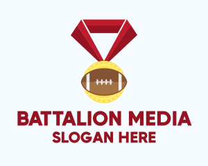 American Football Medal logo design