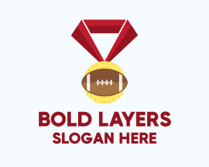 American Football Medal logo design