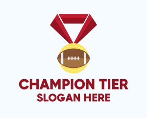 American Football Medal logo design