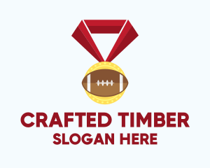 American Football Medal logo design