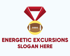 American Football Medal logo design