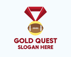 American Football Medal logo design