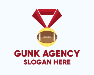 American Football Medal logo design