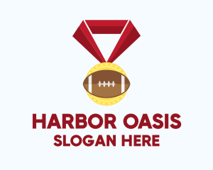 American Football Medal logo design