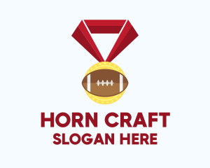 American Football Medal logo design