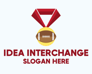 American Football Medal logo design