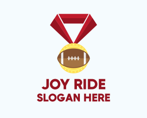 American Football Medal logo design