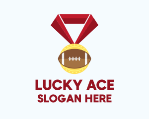 American Football Medal logo design