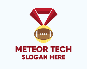 American Football Medal logo design