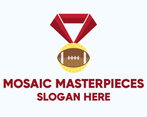 American Football Medal logo design