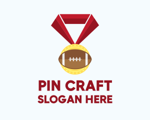 American Football Medal logo design