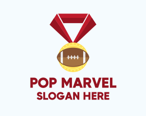 American Football Medal logo design