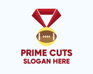 American Football Medal logo design