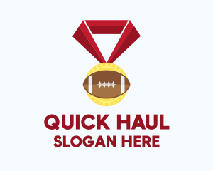 American Football Medal logo design