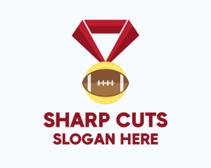 American Football Medal logo design