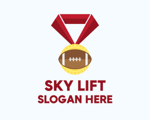 American Football Medal logo design