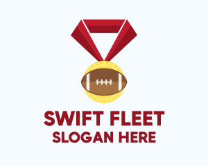 American Football Medal logo design