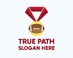 American Football Medal logo design