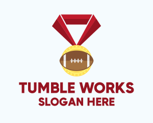 American Football Medal logo design