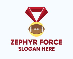 American Football Medal logo design