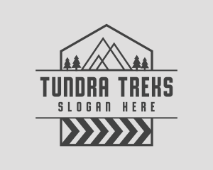 Travel Mountain Hiking logo design