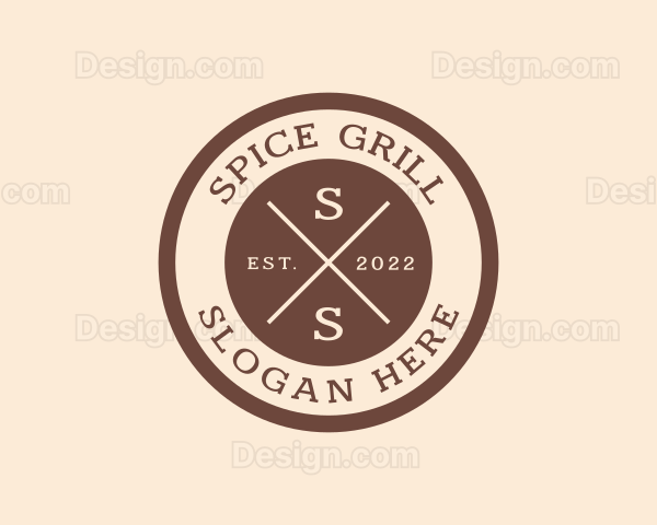 Hipster Business Badge Logo