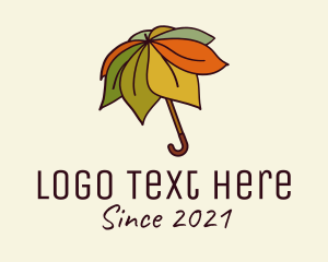 Autumn Leaf Umbrella  logo