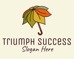 Autumn Leaf Umbrella  Logo