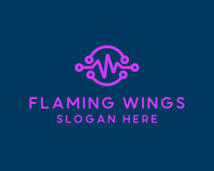 Digital Purple Flatline Logo