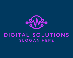 Digital Purple Flatline logo