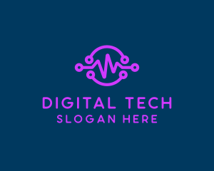 Digital Purple Flatline logo