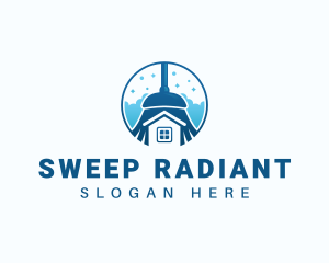 Cleaning Broom Sweep logo design