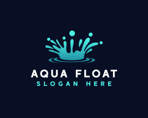 Water Aqua Splash logo design