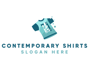 Shirt Paint Print logo design