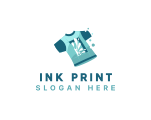 Shirt Paint Print logo design