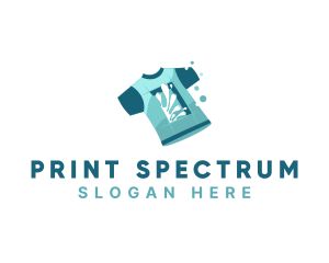 Shirt Paint Print logo design