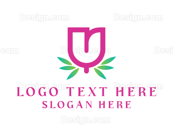 Tulip Letter U Logo