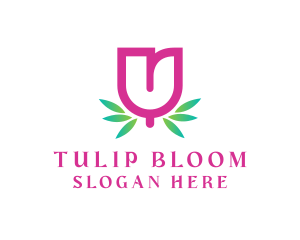 Tulip Letter U logo