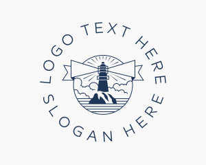 Nautical Lighthouse Landmark  Logo