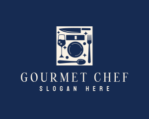 Gourmet Restaurant Utensils logo design