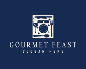 Gourmet Restaurant Utensils logo design