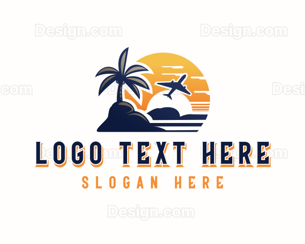 Island Sunset Travel Logo