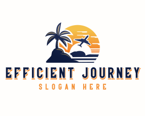 Island Sunset Travel logo design