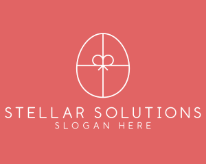 Egg Ribbon Gift logo design