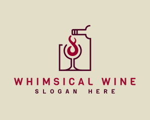 Infinity Wine Drink logo design